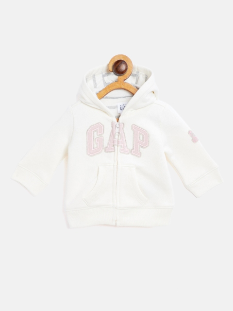 

GAP Girls Logo Hoodie Sweatshirt, Off white