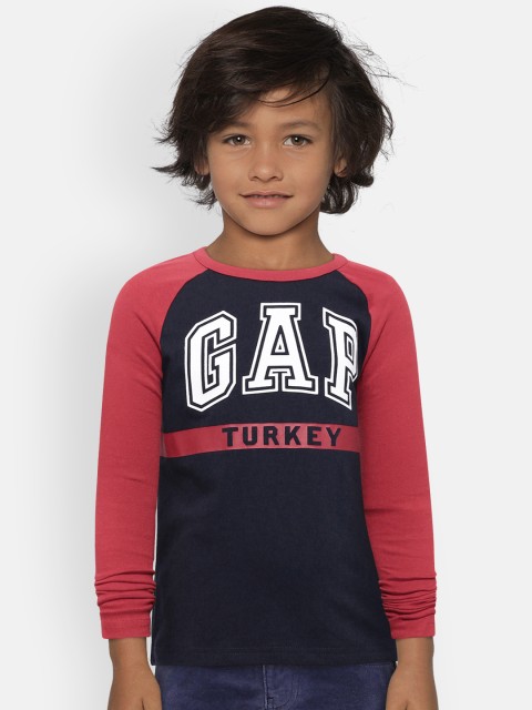 

GAP Boys Logo Raglan T-Shirt, Navy blue