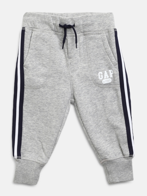 

GAP Baby Boy's Logo Joggers, Grey melange