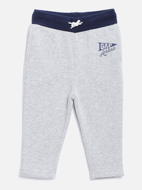 

GAP Boys Logo Pull-On Pants, Grey melange