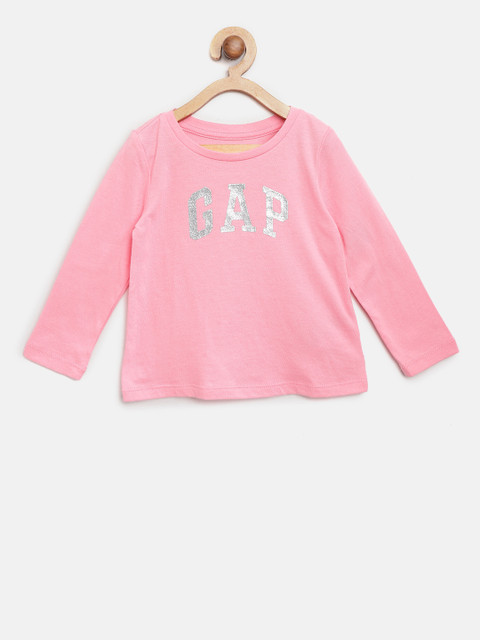 

GAP Girl Graphic Long Sleeves T-shirt, Pink