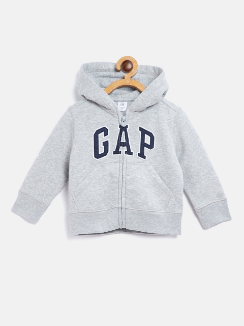 

GAP Boys Logo Hoodie Sweatshirt, Grey melange