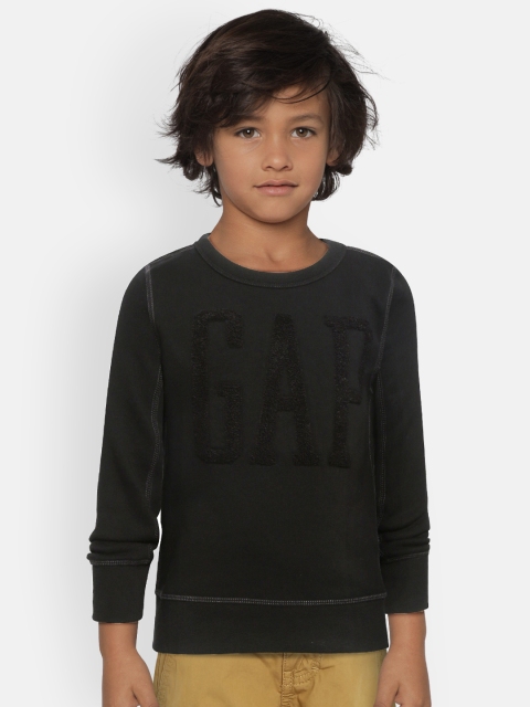 

GAP Boys Logo Sweatshirt, Black