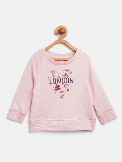 

GAP Girls Graphic Sweatshirt, Pink