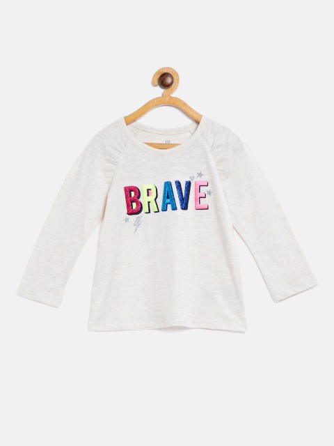 

GAP Girls Graphic Raglan T-Shirt, Cream
