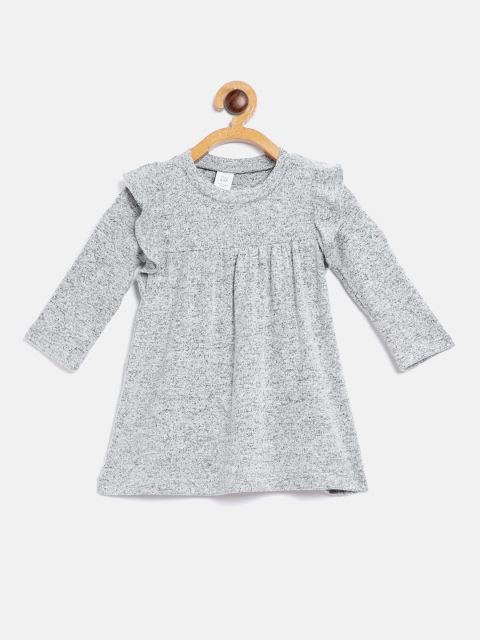 

GAP Girls Ruffle Dress, Grey melange