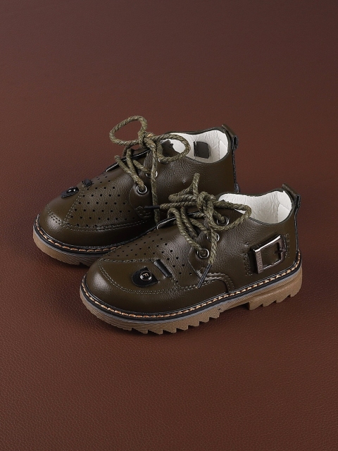 

Walktrendy Boys Green Flat Boots