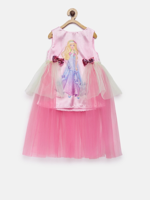

Barbie by Many Frocks & Girls Pink A-Line Dress