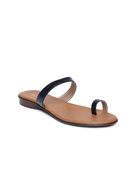 

Inc 5 Women Blue Textured One Toe Flats