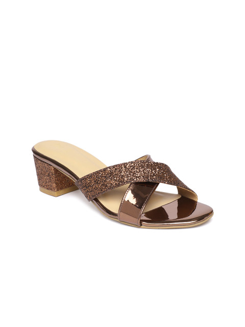 

Inc 5 Women Bronze-Toned Embellished Sandals