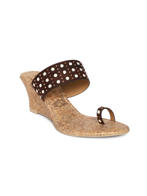 

Inc 5 Women Brown Embellished Sandals