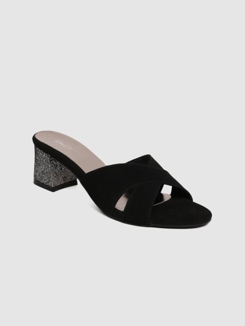 

Inc 5 Women Black Solid Sandals