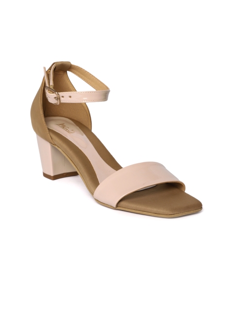

Inc 5 Women Beige & Brown Colourblocked Heels