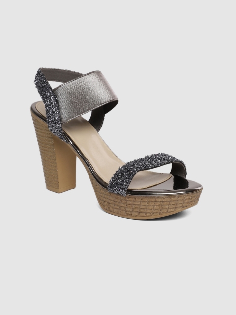 

Inc 5 Women Grey Solid Sandals