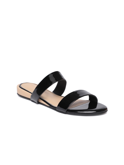 

Inc 5 Women Black Solid Open Toe Flats