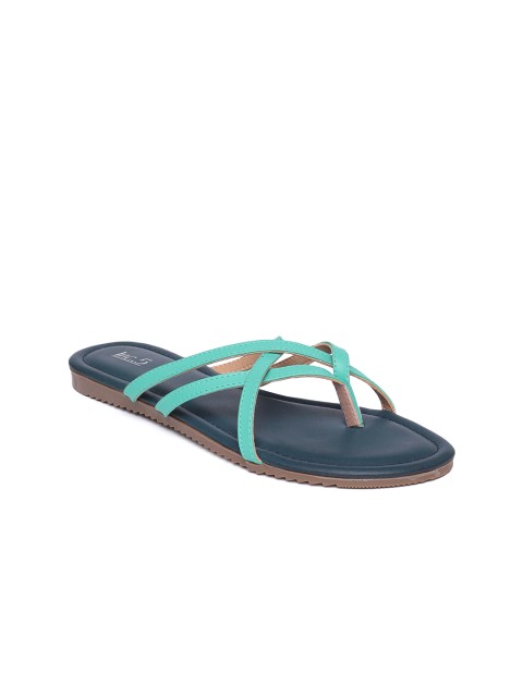 

Inc 5 Women Blue Solid Open Toe Flats