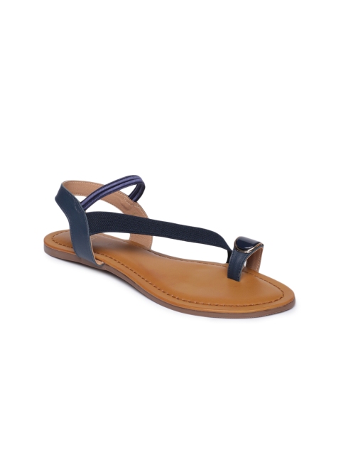 

Inc 5 Women Blue Solid One Toe Flats