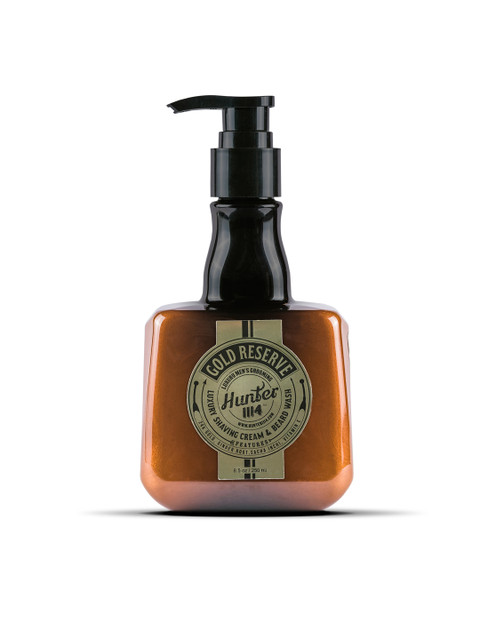 

HUNTER 1114 Gold Reserve Luxury Shaving Cream & Beard Wash 250 ml, Brown