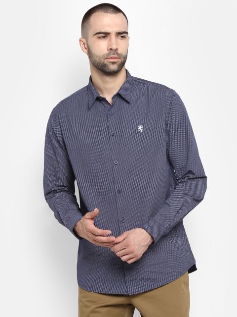 

Red Tape Men Navy Blue Regular Fit Printed Casual Shirt
