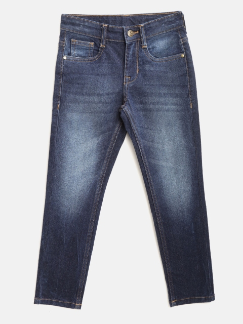 

Flying Machine Boys Navy Blue Skinny Fit Mid-Rise Clean Look Stretchable Jeans
