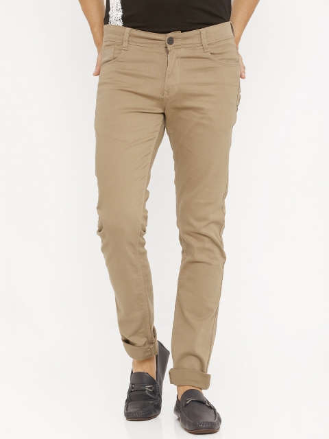 

Rex Straut Jeans Men Khaki Slim Fit Solid Regular Trousers