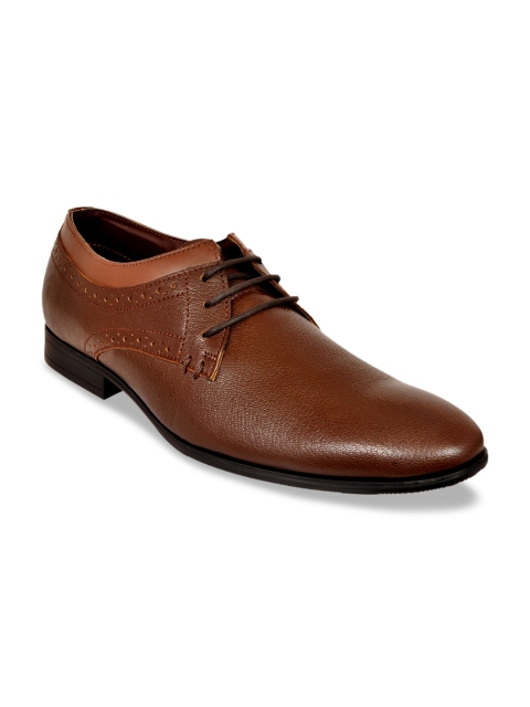 

Allen Cooper Men Brown Leather Formal Derbys