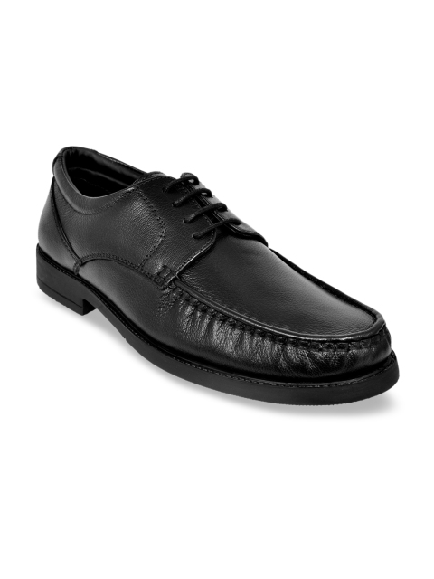 

Allen Cooper Men Black Leather Formal Derbys