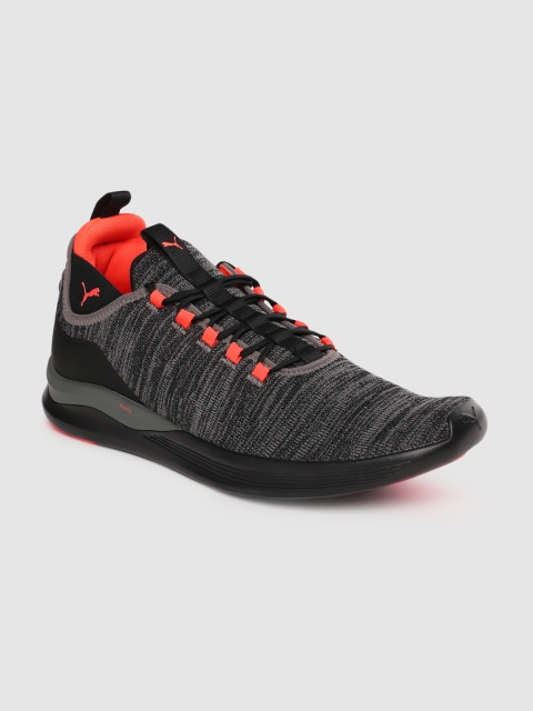 

Puma Men Grey & Black Ignite Flash Daunt Evoknit Running Shoes