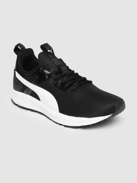 

Puma Men Black & White Progression Duo Idp Running Shoes