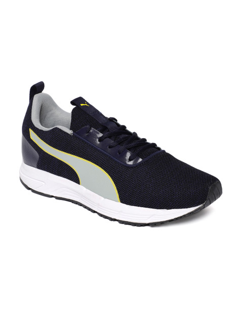 

Puma Men Navy Blue Solid Progression Pro Idp SoftFoam + Running Shoes