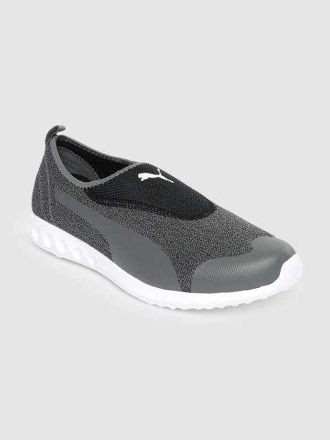 

Puma Men Charcoal Grey Concave 3 Mu Slip On SoftFoam+ Running Shoes