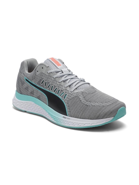 

Puma Unisex Grey Leather Running Shoes