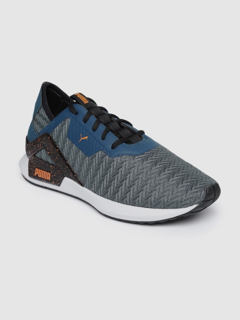 

Puma Men Grey & Blue Rogue X Terrain Training or Gym Shoes