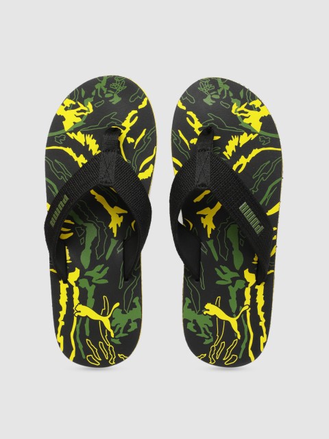 

Puma Men Black Printed Thong Flip-Flops