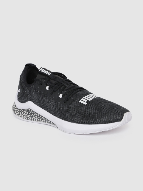 

Puma Men Black Hybrid Nx Camo Running Shoes
