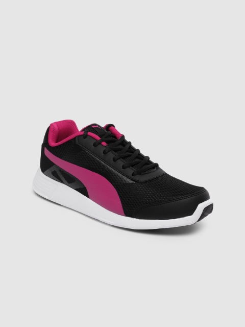

Puma Women Black & Magenta Trenzo Idp Running Shoes