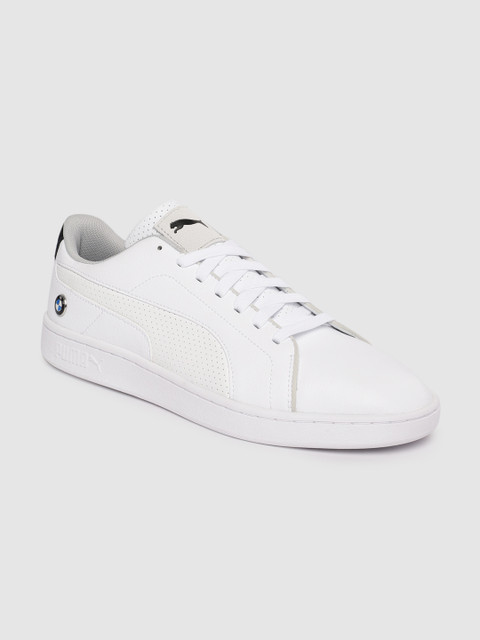 

Puma Unisex White BMW MMS Smash V2 P Sneakers