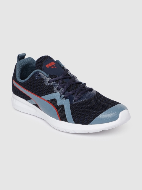 

Puma Men Navy Blue Vigor X Running Shoes