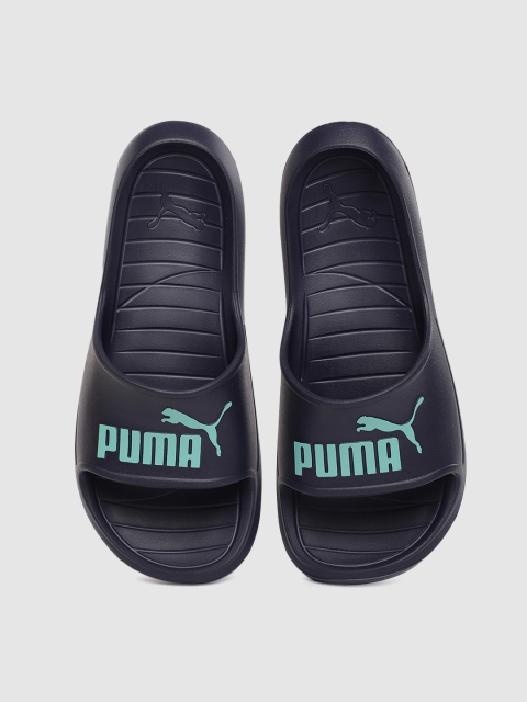 

Puma Unisex Navy Blue Divecat V2 Printed Thong Flip-Flops