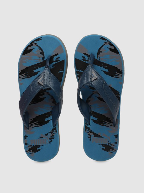 

Puma Men Navy Blue Printed Thong Flip-Flops