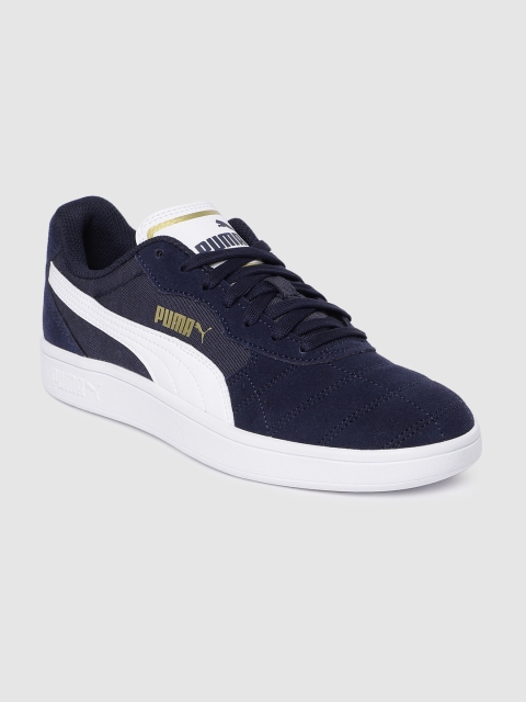 

Puma Unisex Navy Blue Astro Kick Suede Sneakers