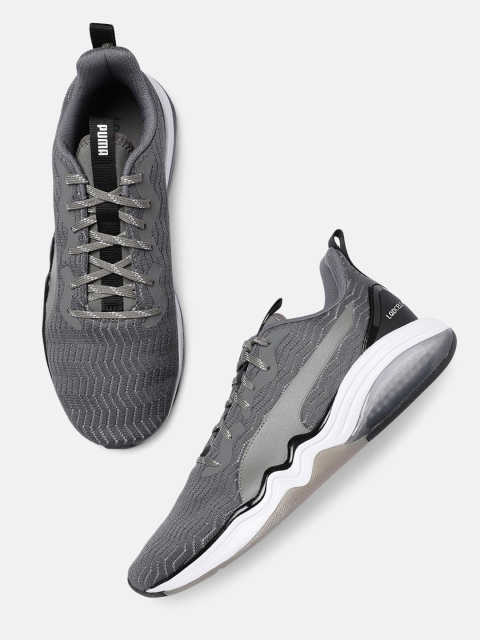 

Puma Men Grey Lqdcell Tension Rave Training Shoes