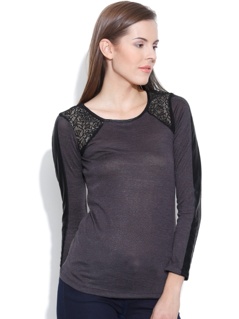 

SF JEANS by Pantaloons Grey Top