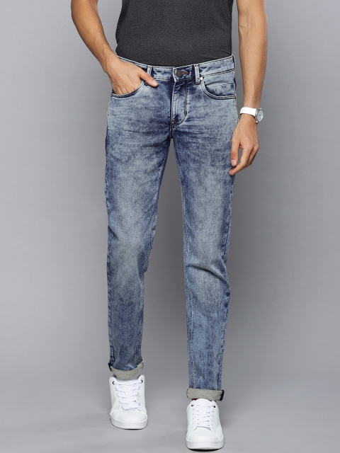 

Louis Philippe Jeans Men Blue Slim Fit Low-Rise Clean Look Stretchable Jeans