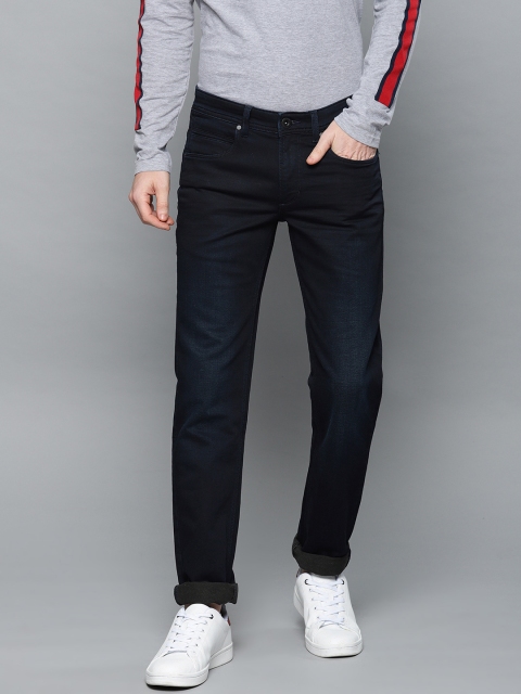 

Louis Philippe Jeans Men Blue Matt Slim Fit Low-Rise Clean Look Stretchable Jeans