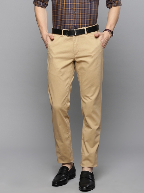 

Louis Philippe Sport Men Khaki Slim Fit Solid Smart Casual Chinos