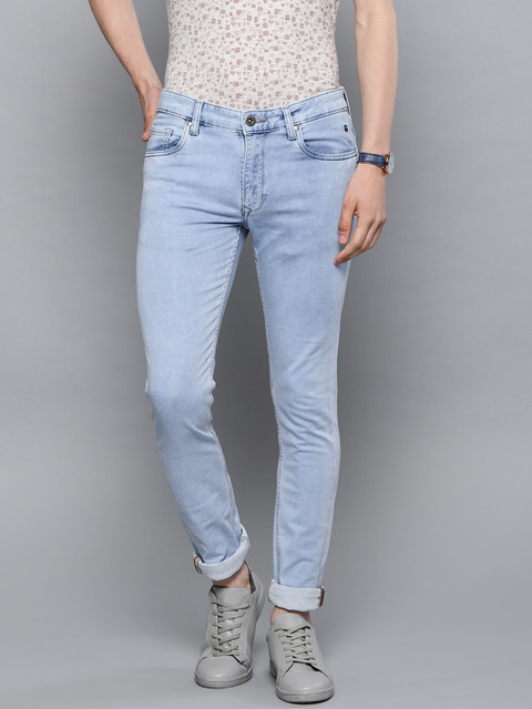 

Louis Philippe Jeans Men Blue Slim Fit Low-Rise Clean Look Stretchable Jeans