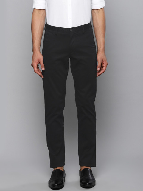

Louis Philippe Sport Men Black Slim Fit Solid Smart Casual Trousers