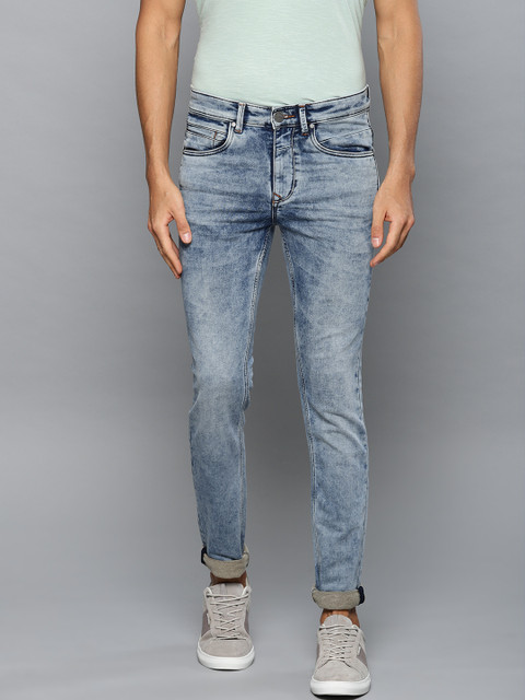 

Louis Philippe Jeans Men Blue Slim Fit Low-Rise Clean Look Stretchable Jeans