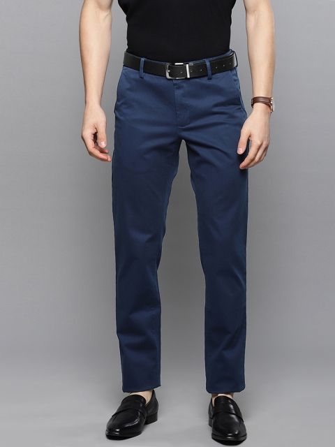 

Louis Philippe Sport Men Navy Blue Slim Fit Solid Regular Trousers